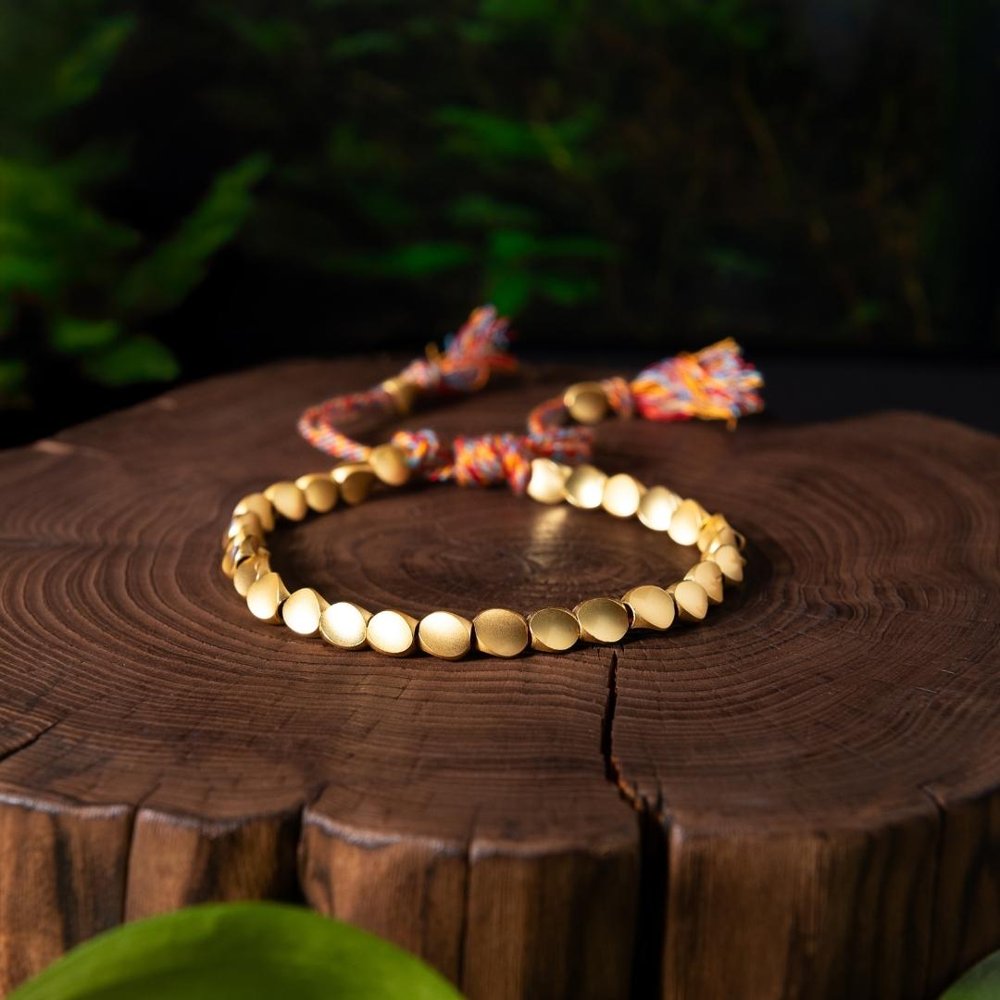 Tibetan Bracelet of Fortune copper band