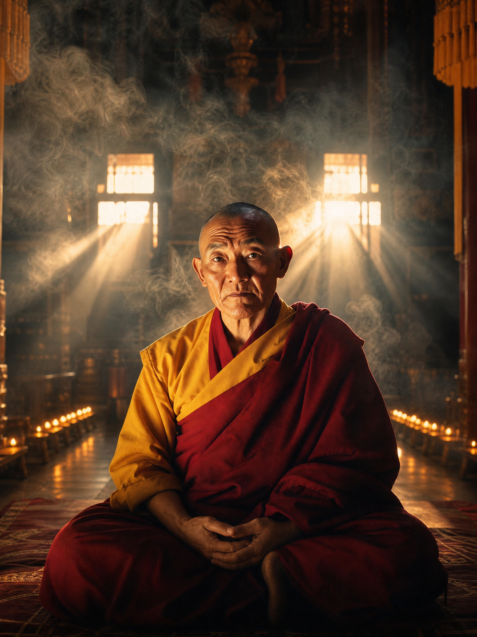 Champa Dorje prayer hall — locked Exp 41 portrait